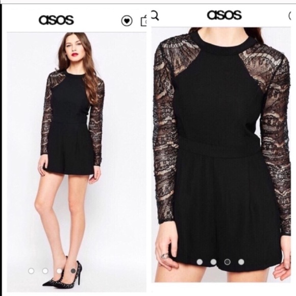 ADELYN RAE Sheer Sleeve Romper / HOLIDAYS - Picture 2 of 4